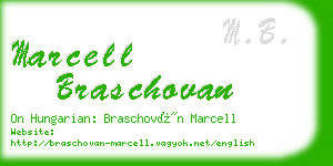 marcell braschovan business card